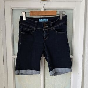 Wax Jean Dark Wash Denim Bermuda Shorts S/P